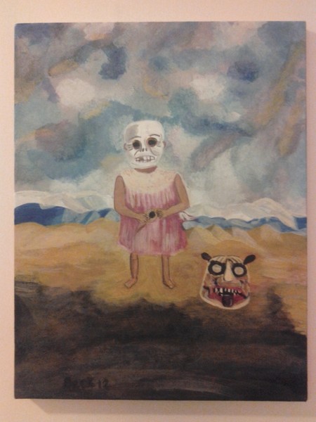 Girl with the Death Mask (Frida Kahlo copy)