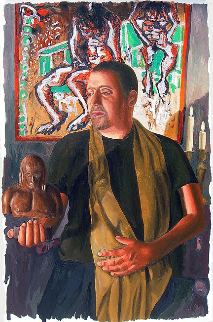 the poet zvi marmelshten lgbt portraits  painting artist painter raphael perez