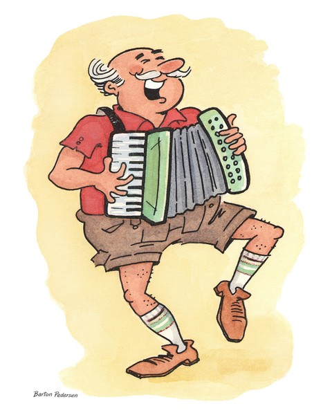 Octoberfest Accordian Happy Musician
