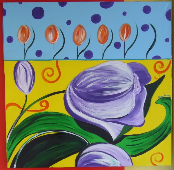Violet tullips