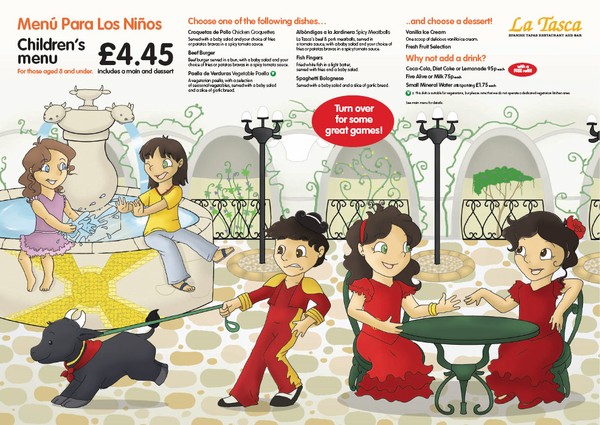 La Tasca plaza menu