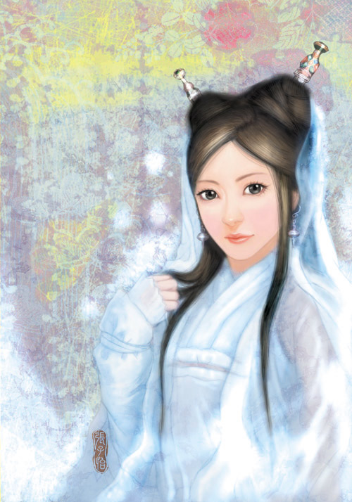 white dressed girl