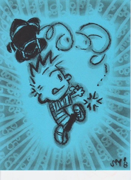 Calvin playing 