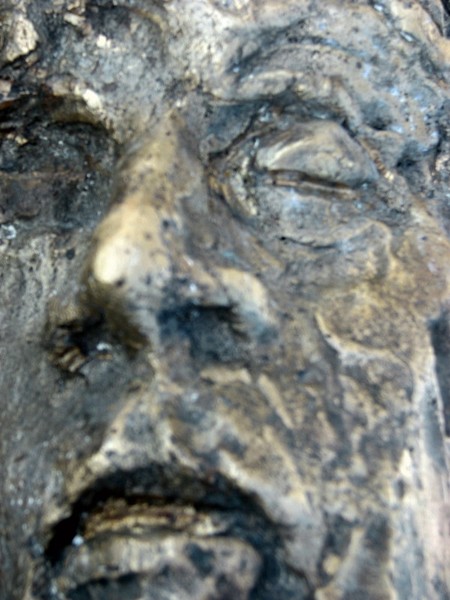 Detail of gate in bronze