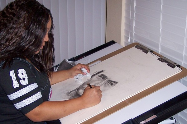 Myself Drawing James Dean