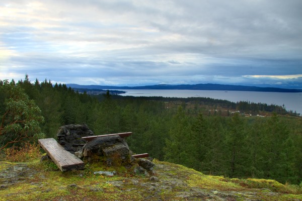Broken bench, but a wonderful view