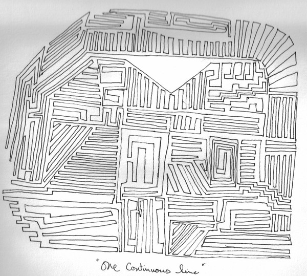 one continuous line