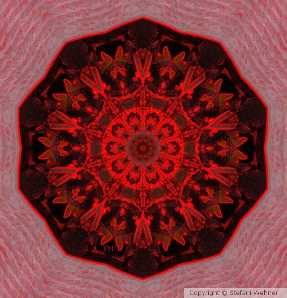mandala in red