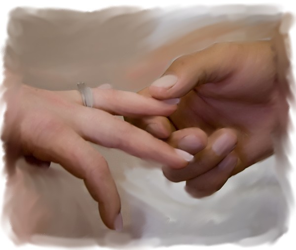 With this ring