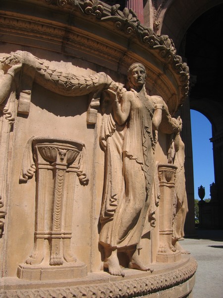 Detail, Palace of Fine Arts in San Francisco