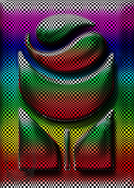 Abstract Rose Vector Art