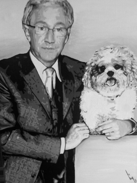 Paul O'Grady and Buster