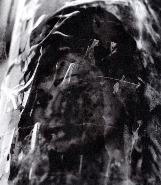 Found face under tape