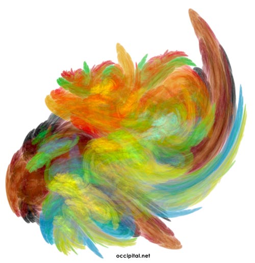 3d cloud of fractal goodness