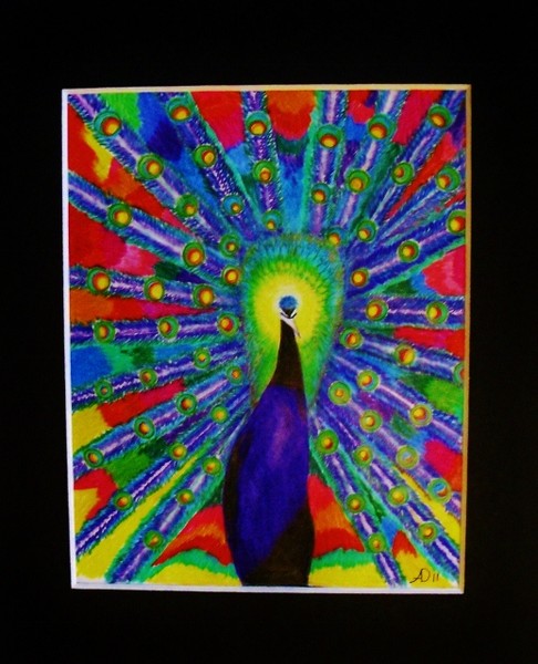 Tye Dye Peacock by Anthony Davais