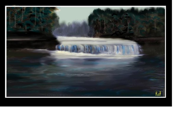 Waterfall at Dusk