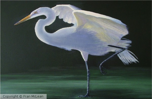 White Egret-Sold