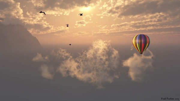 Above the clouds