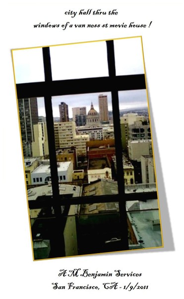 City Hall thru a Window