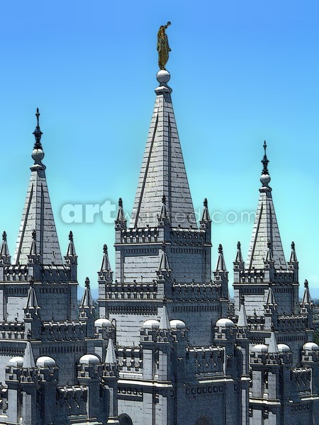 LDS Salt Lake Temple Towers 2