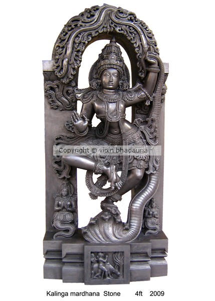 lord krishna- dance on a giant snake