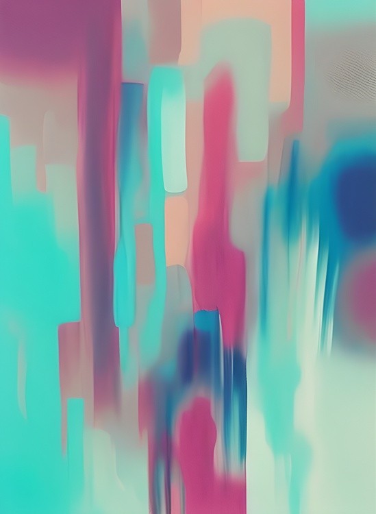 Retro muted tones abstract shapes