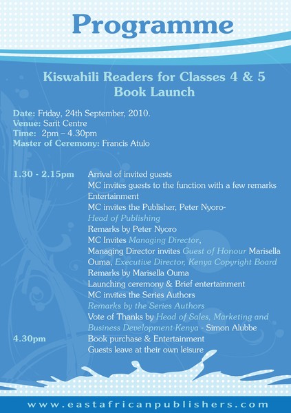 Programme launch