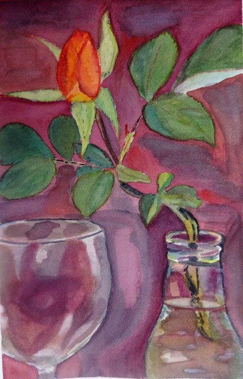 Still life in purple