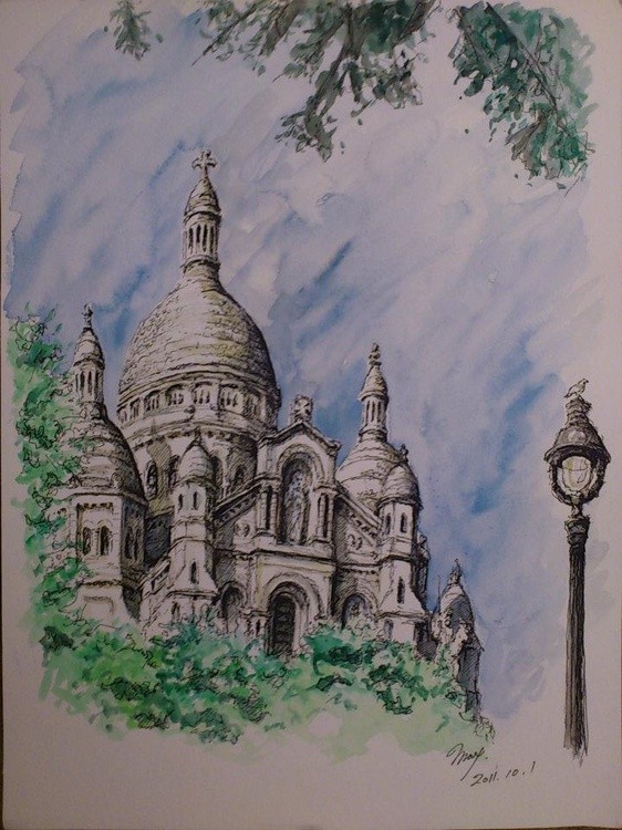 1 Hour Quick Sketch Paris (no title)