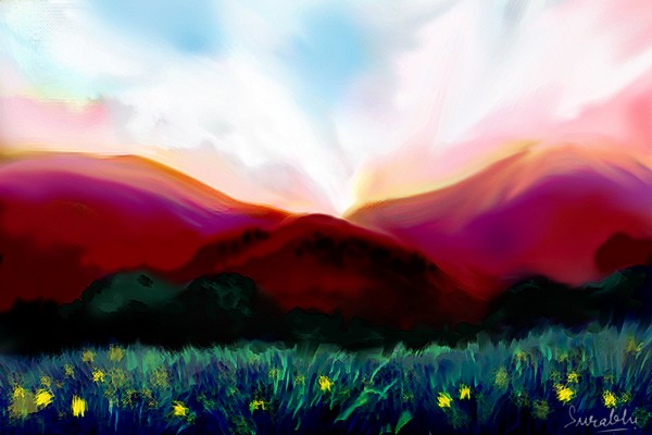 Landscape, Traveling through..