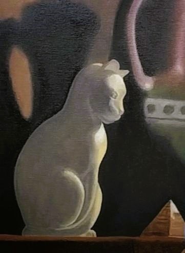 CAT WITH PYRAMID AND JUG
