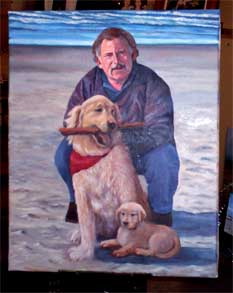 Portrait with pets