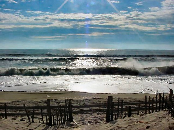 footprints in the sand