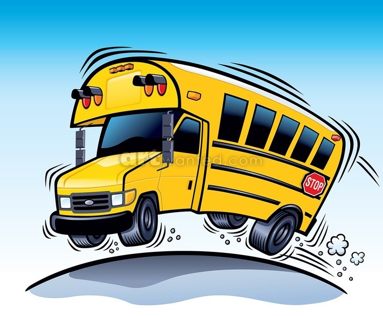 Cartoon School Bus