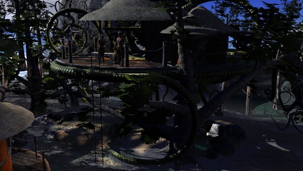 Fugo And Farah in the fake hut