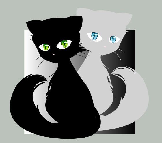 Yin Yang Cats