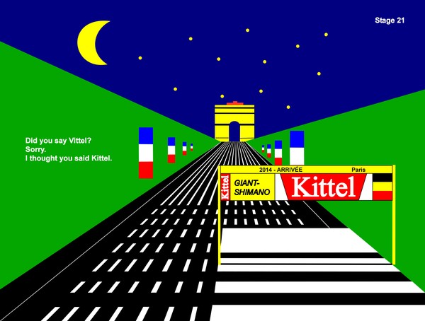 tour de france 2014 stage 21 waiting for kittel