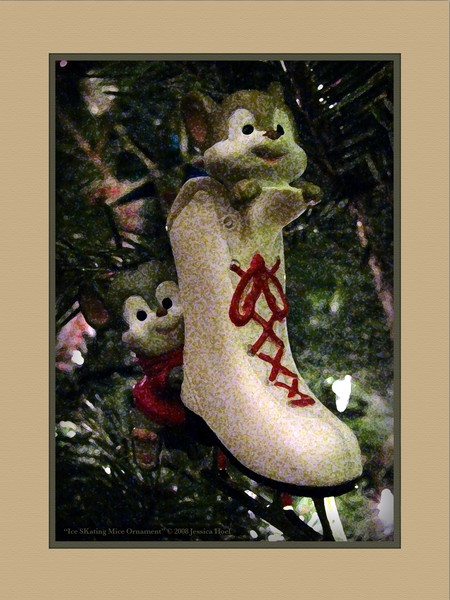 Ice Skating Mice Ornament