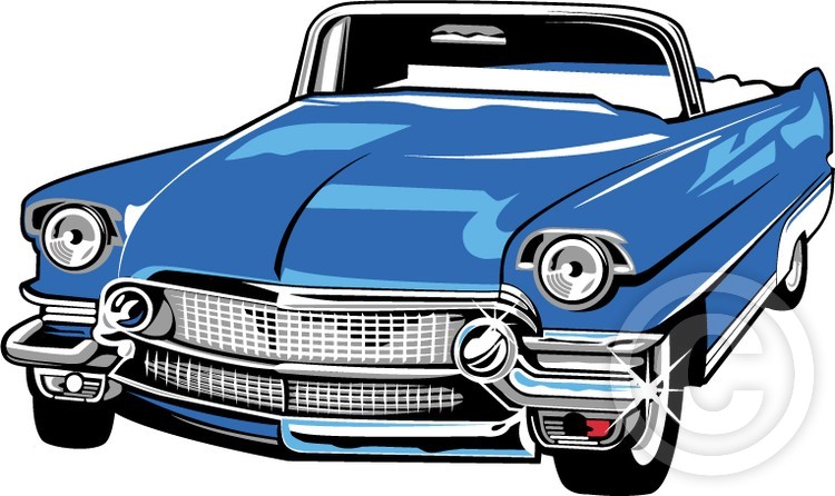 blue car with steel
