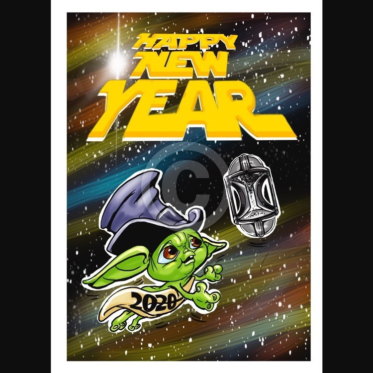 New Year Baby Yoda