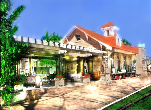 Old Train Station in Eureka Springs. Ar. Still run