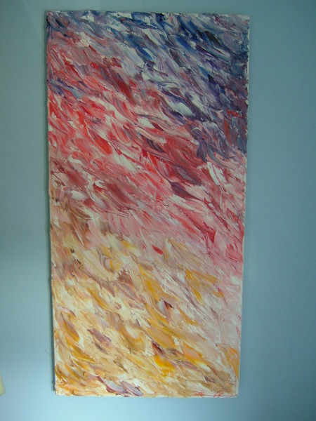 Sunset with oil