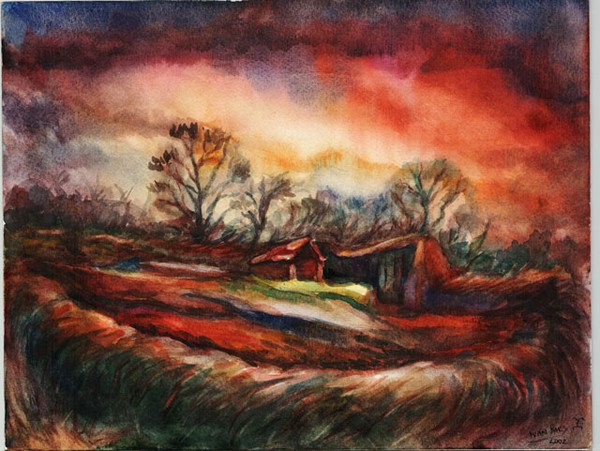 Red landscape