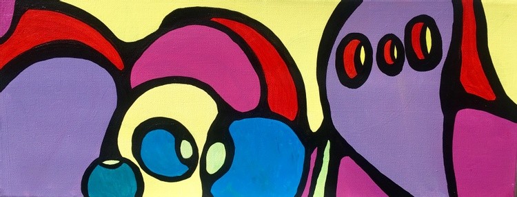 (sold) Stone, 50*20*3,5cm, 2020, acrylic on stretched canvas, ready to hang