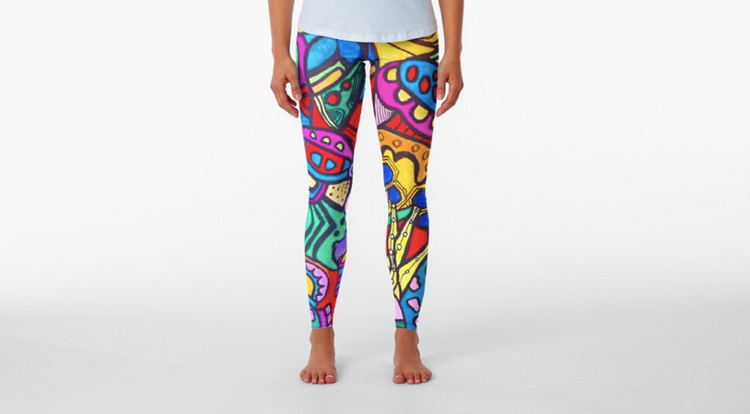 Leggings REDBUBBLE STORE by Veera Zukova. For more artworks: linktr.ee/veerazukova