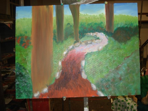 Oil Painting before and after