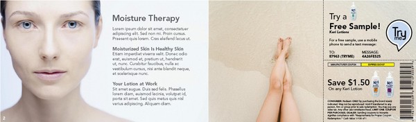 Spread from Novartis Promotions Book 