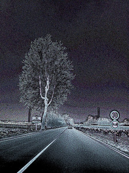 Night in the Kubetana road