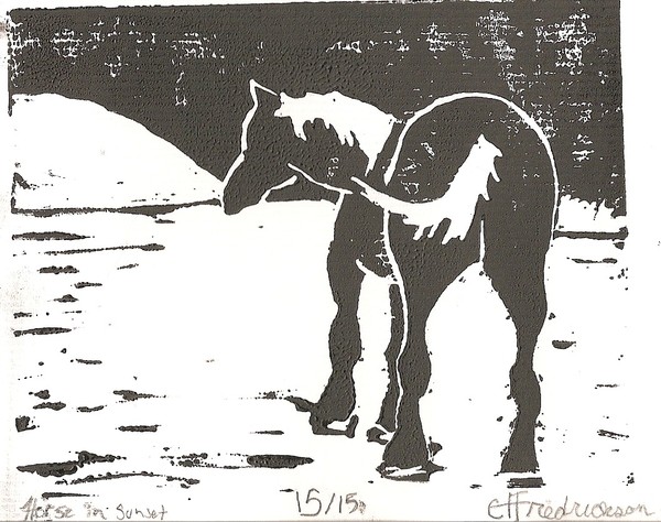 Horse in the Sunset