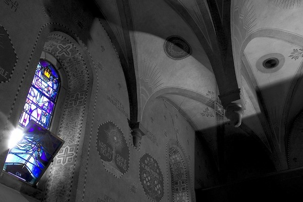 Chruch Window handcolored